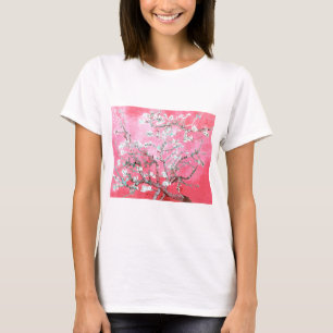 Camiseta Van Gogh Almond Blossoms Azul rosa