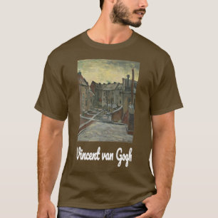 Camiseta Van Gogh Art Backyards of Old Houses in Antwerp
