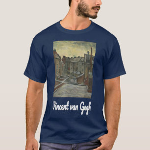 Camiseta Van Gogh Art Backyards of Old Houses in Antwerp