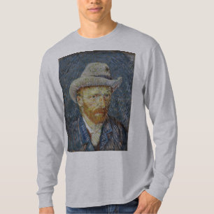 Camiseta Van Gogh Autoretrato Gray Felt Gorra Pintura