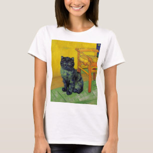Camiseta Van Gogh Black Cat