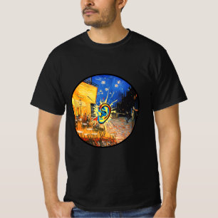 Camiseta Van Gogh Café Terrace Pop Art Ear Surrealismo