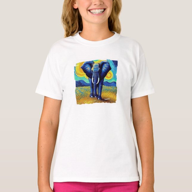 Camiseta Van Gogh Elefante (Anverso)