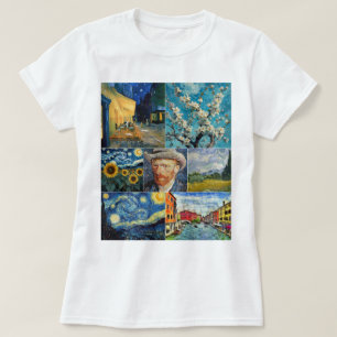 Camiseta Van Gogh Fine Art Collage