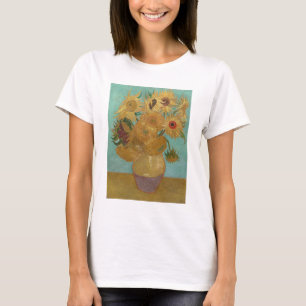 Camiseta Van Gogh - girasoles, tercera versión, repetición