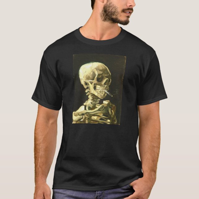 Camiseta Van Gogh - jefe de un esqueleto (Anverso)