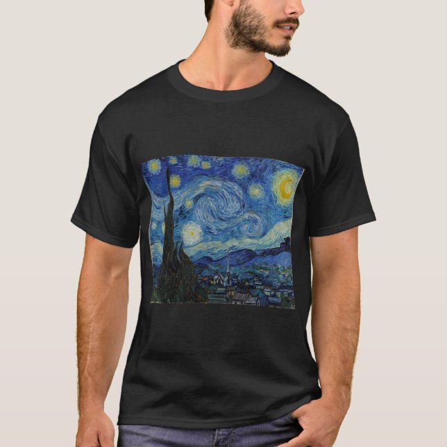 Camiseta Van Gogh La Noche De Las Hamburguesas (Anverso)