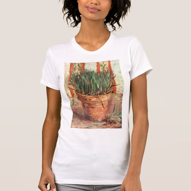 Camiseta Van Gogh: Maceta con las cebolletas (Anverso)