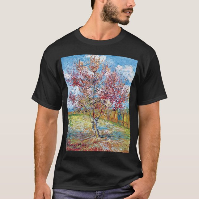 Camiseta Van Gogh - Melocotones rosados (Anverso)