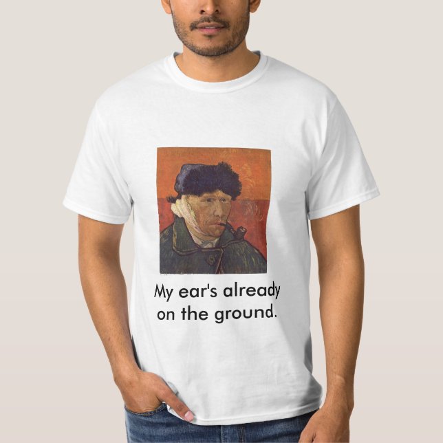 Camiseta Van Gogh, mi oído ya en la tierra (Anverso)