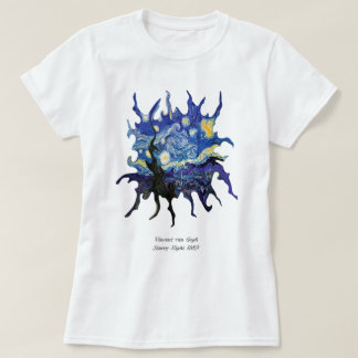 Camiseta van gogh noche estrellada 1889