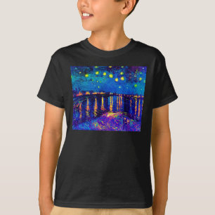 Camiseta Van Gogh - Noche estrellada sobre el Ródano Pop Ar