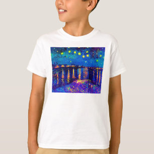 Camiseta Van Gogh - Noche estrellada sobre el Ródano Pop Ar