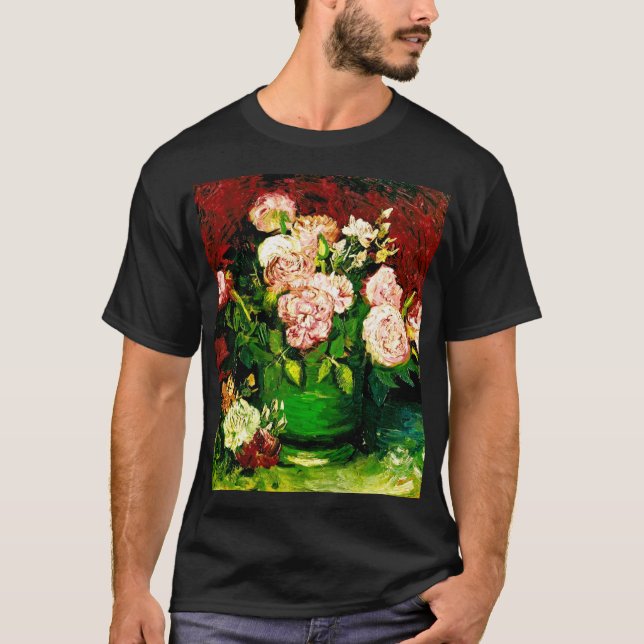 Camiseta Van Gogh Peonies y Rosas (Anverso)