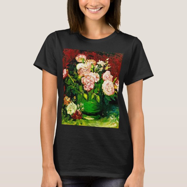 Camiseta Van Gogh Peonies y Rosas (Anverso)