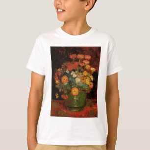 Camiseta Van Gogh Pintura Vintage Flores de grano
