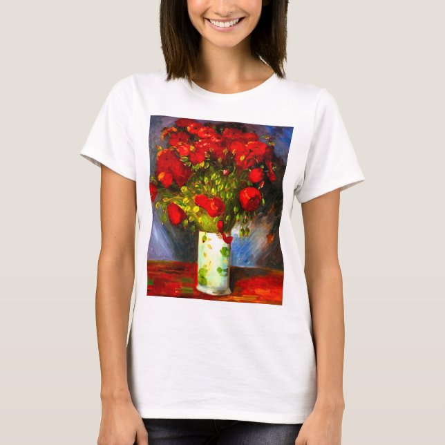 Camiseta Van Gogh Red Poppies (Anverso)