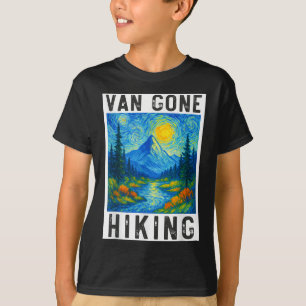 Camiseta Van Gogh Senderismo, Camping Montañas Naturaleza, 