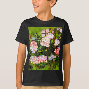 Camiseta Van Gogh sigue con la vida con rosas rosas rosas