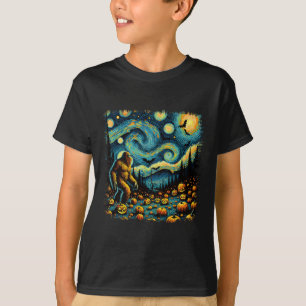 Camiseta Van Gogh Starry Night Halloween Big Fompkin