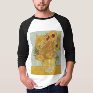 Camiseta Van Gogh - Still Life: Vase con 12 girasoles