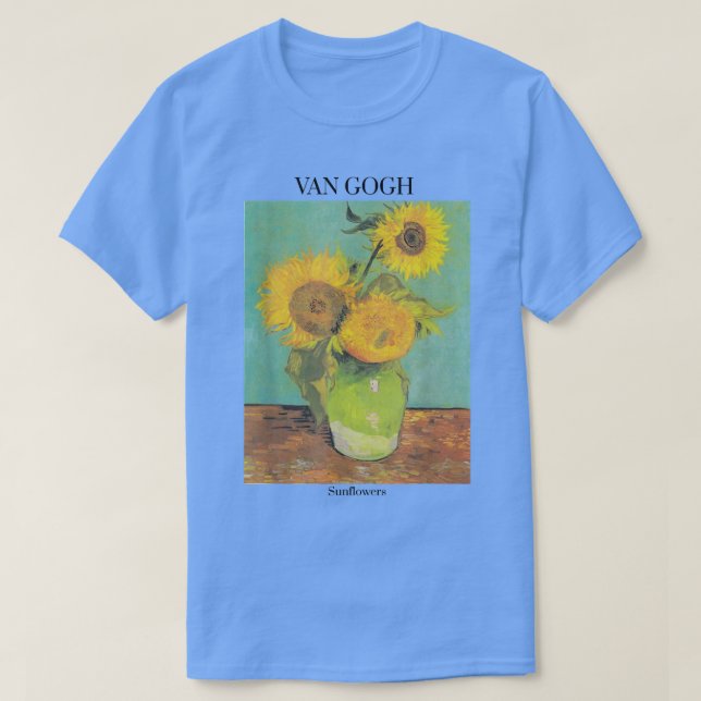 Camiseta Van Gogh Sunflowers Art Gift Vincent Van Gogh  (Diseño del anverso)