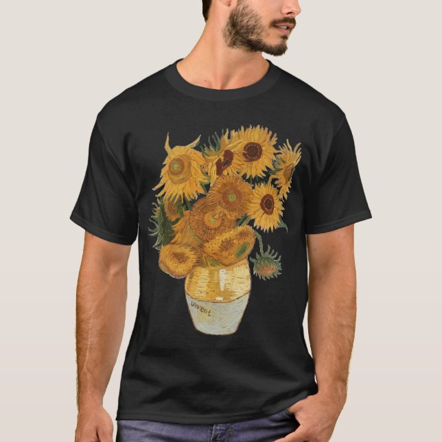 Camiseta Van Gogh sunflowers friends (Anverso)