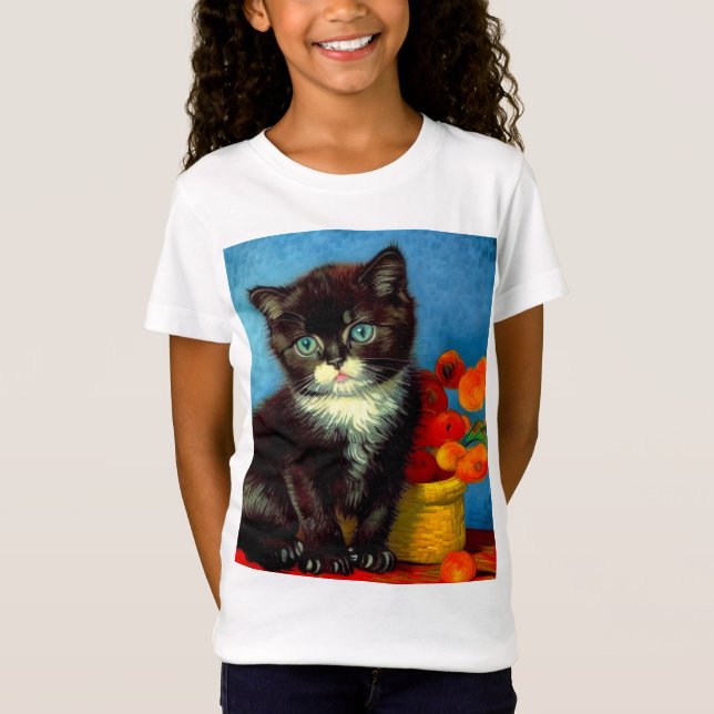 Camiseta Van Gogh Tuxedo Cat (Anverso)