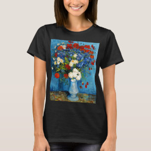 Camiseta Van Gogh Vase con Cornflowers y Poppies