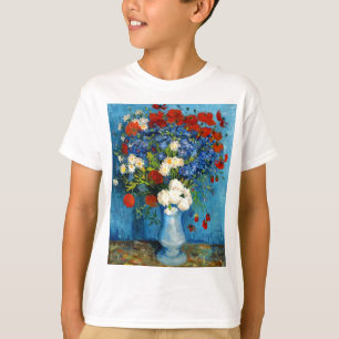 Camiseta Van Gogh Vase con Cornflowers y Poppies