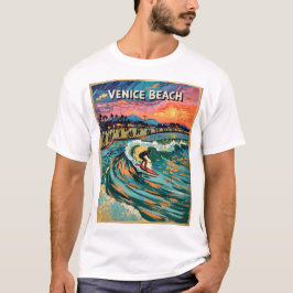 Camiseta Van Gogh Venice Beach Surf California Retro Travel