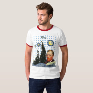 Camiseta Van Gogh with every star I see, I remember that
