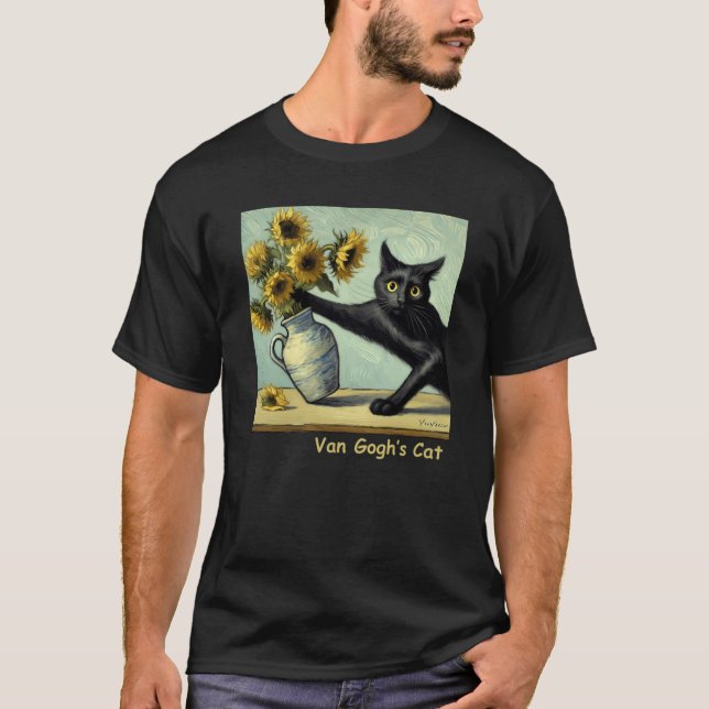 Camiseta Van Goghs Cat  friends (Anverso)