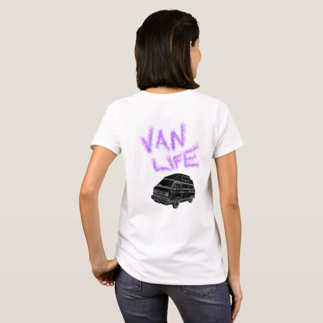Camiseta Van life camper van (Reverso completo)
