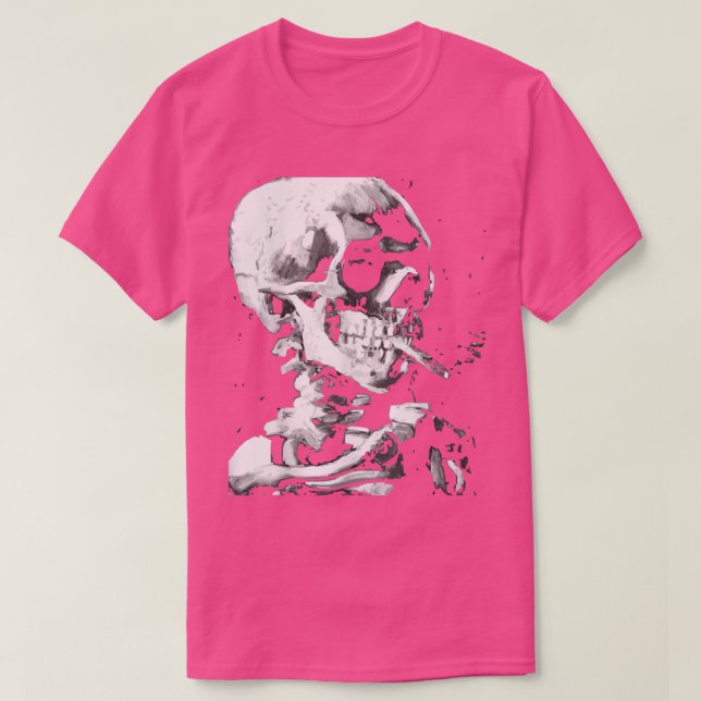 Camiseta Van Vincent Cabeza Humana Con Cigarrillo Gogh Skel (Diseño del anverso)
