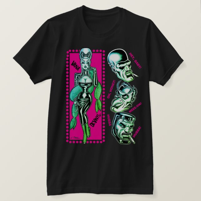 Camiseta Vana DeVinyl™/Gritos (Anverso del diseño)