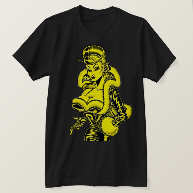 Camiseta Vana DeVinyl™/PVC y Fun-Fur (Anverso del diseño)