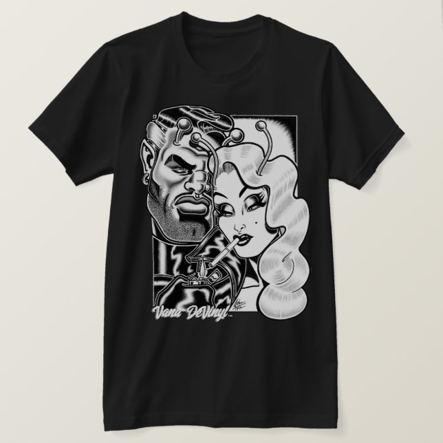 Camiseta Vana DeVinyl™/Vana y Rocco (Anverso del diseño)