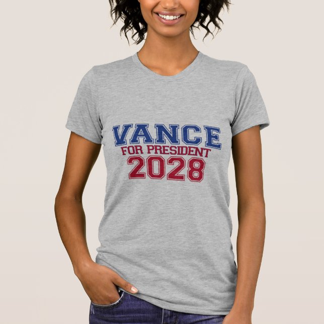 Camiseta Vance para Presidente (varsity) (Anverso)