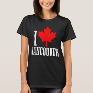 Camiseta Vancouver BC Canadá Hoja de arce Orgullo de Bander