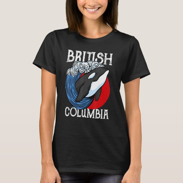 Camiseta Vancouver British Columbia Orca Whale (Anverso)