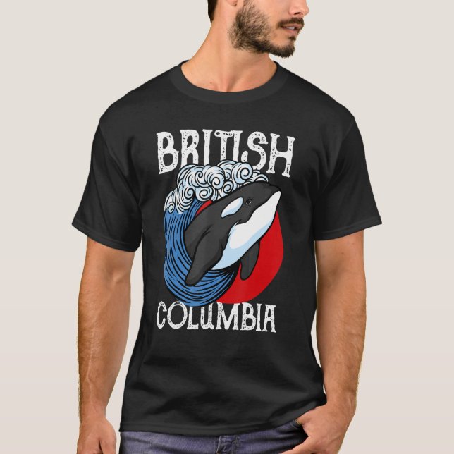 Camiseta Vancouver British Columbia Orca Whale (Anverso)