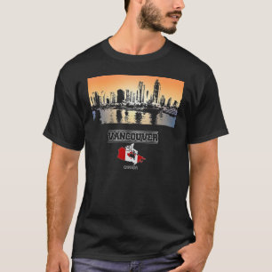 Camiseta vancouver canada Skyline Vacation Souvenir ciudad