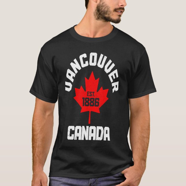 Camiseta Vancouver Est 1886 British Columbia Canada Canadia (Anverso)