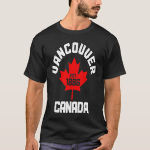 Camiseta Vancouver Est 1886 Columbia Británica Canadá Canad