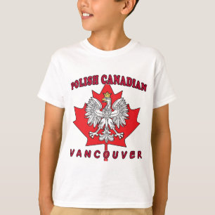Camiseta Vancouver, hoja canadiense polaca
