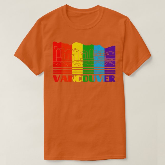 Camiseta Vancouver Pride Vancouver Regalo LGBT Apoyo LGBTQ (Diseño del anverso)