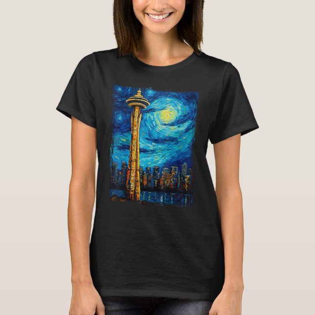 Camiseta Vancouver Retro Vancouver Canada Van Gogh (Anverso)