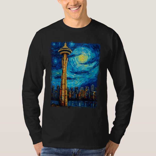 Camiseta Vancouver Retro Vancouver Canada Van Gogh (Anverso)