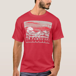 Camiseta Vancouver Vintage Eighties Mountains Retro Graphic